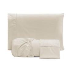 Jogo De Lençol Casal 3 Peças 300 Fios Palha - Sofisticada Moda Casa, 3