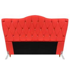 Cabeceira King Size Cama Box de Casal Quarto Estofada Barcelona 198cm 