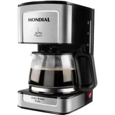 Cafeteira Eletrica Mondial Dolce Arome Inox 550W 110/60HZ Preto