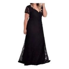 Vestido Formatura Festa 22 Renda Plus Size Madrinha Longo Noite - Bell