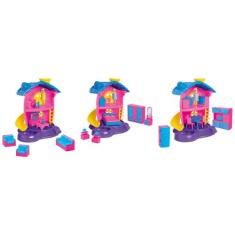 Casinha Da Judy Quarto C/ Boneca E Acessórios - Samba Toys, Rosa, Judy