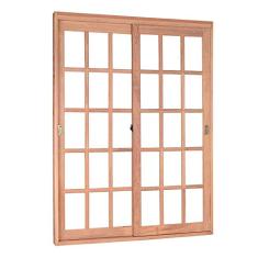 Kit Porta de Correr Madeira PE621 Gold Natural 216cm x 200cm Esel Natural