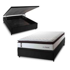 Conjunto Box Baú San Diego Branco 138x188x74 Espuma D33