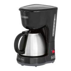 Cafeteira Elétrica Black+Decker CM15 15 Cafés Jarra em Inox Preto 110V