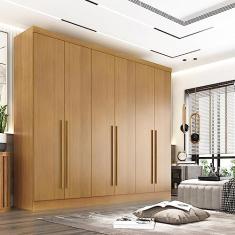 Guarda Roupa Casal 6 Portas 6 Gavetas Gramado 100% Mdf Cinamomo