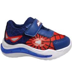 Tênis Luz Infantil Menino Casual Com Led Calce Fácil Mini Pé Mp-2307-Masculino