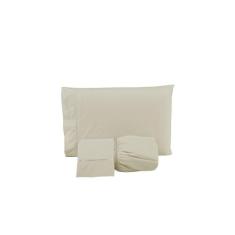 Jogo de Cama Lençol King 3 Peças Ponto Palito Simples Percal 140 Fios 