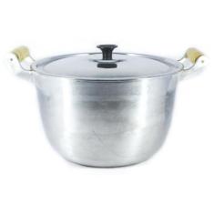 Caldeirão Alumínio Fundido Polido Alça de Madeira 22cm - DIVIFORTE