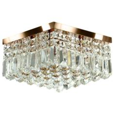 Lustre De Cristal Legitimo Wonderwall 30x30 Cobre - MARRYLUZ