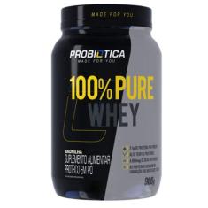 100% Pure Whey Pote 900g Probiotica, BAUNILHA