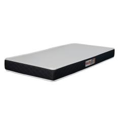Colchão Solteiro Espuma D20 Malibu 88x188x12cm Preto / Branco Hellen Branco/preto