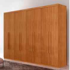 Guarda Roupa Casal Marrocos Mdf 8 Portas Moderna Mobília Naturalle