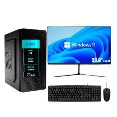 PC Completo eFacini, Intel Core i5, 16GB, RAM SSD Monitor 24 polegadas