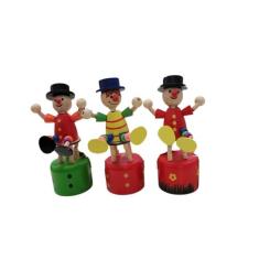 Bonecos Articulados de Madeira Palhaço - Wellmix - ArtYara