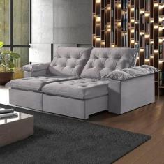 Sofá Modulado Retrátil e Reclinável 250cm Genebra - Martins Estofados