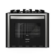 Fogão Fischer Gran Cheff de Embutir 5 Bocas Mesa de Vidro Com Dourador 110L Silver 28550-6554