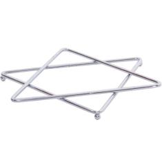 Descanso De Panelas Quentes Suporte Aparador Estrela Cromado