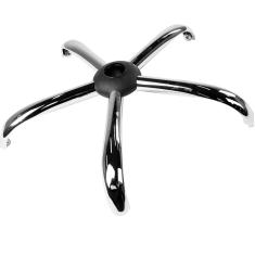 Base Estrela Gamer Presidente para Cadeira em Aço Cromada 320 mm