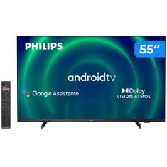 Smart Tv 55 4K Uhd D-Led Philips 55Pug7406/78 - Android Wi-Fi Bluetoot