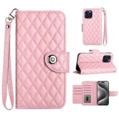 Para iPhone 13 Pro Max, capa carteira com alça de pulso, capa flip de couro com fecho magnético com 7 cartões e 1 compartimento para dinheiro, suporte feminino presente capa de telefone para Apple
