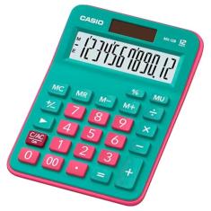 Calculadora de Mesa MX-12B-GNRD 12 Dígitos Rosa/Verde Claro Casio