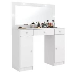 Penteadeira Camarim Carisma Sem Banqueta Branco - Demóbile Branco