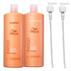 Kit Wella Professionals Invigo Nutri-Enrich Shampoo 1000ml + Condicion