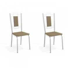 Conjunto 2 Cadeiras para Sala de Jantar Florença Metal - Kappesberg