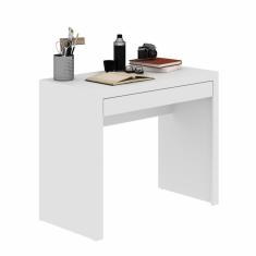 Mesa Para Home Office Com Gaveta Me4107 Branco - Tecno Mobili