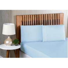 Lençol de cama Queen 400 Fios 3 Peças 100% algodão com elastico - RT M