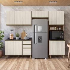 Cozinha Completa Paneleiro Microondas 4 Peças 100% MDF Angelita - Nici