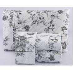 Lençol Solteiro Avulso Estampado 180 Fios Algodão Vernazza - Bazar Enxoval (Branco)
