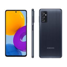 Smartphone Samsung Galaxy M52 128Gb Preto 5G - 6Gb Ram Tela 6,7 Câm. T