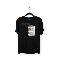 Camiseta Masculina Velho emais Pra Essa M*rda Preta