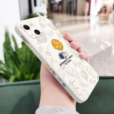 Capa de telefone astronauta para iphone 14 13 12 11 pro max mini x xr xs max se8 7 plus 6 6s plus capa, branco 1, para iphone 14 plus