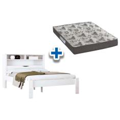 Colchão Casal D33 Ortobom + Cama Invicta Branco