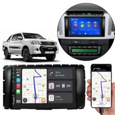 Kit Multimídia Carplay Hilux 2012-2016 7 Pol MP5 Touch-screen + Câmera