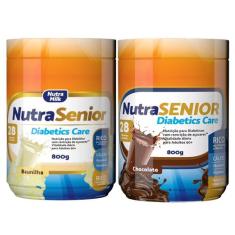 Kit 2 Nutra Senior Diabetics Care 800g-28 Vitaminas E minerais - Nutra