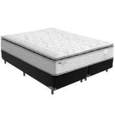 Cama Box Preto e Colchão Amsterdã Molas Ensacadas Queen Probel