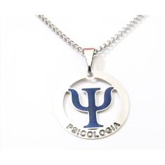 Colar Cordão Profissão Psicologa Psicologia Aço Inox