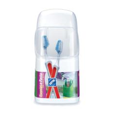 Porta-Escova/Pasta com Tampa Arthi Branca