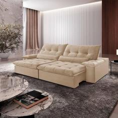 Sofá Nivus Linho 02 Módulos De 100m B25cm Meu Sofá Online A226 Linho Bege