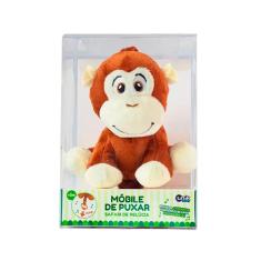 Móbile De Puxar Musical Safari Macaco De Pelúcia - Unik