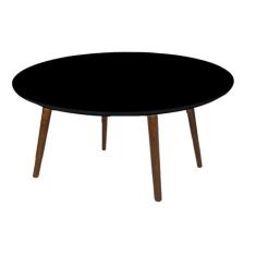 Mesa 80cm Infantil Redonda Preto 4 Pé Palito 50cm - jthome
