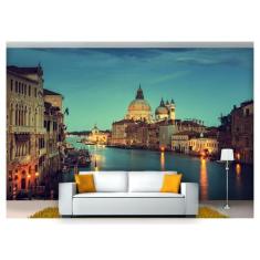 Papel De Parede Cidade Veneza Gondola 3D Ncd181 - Você Decora