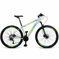 Bicicleta Aro 29 Cripto 24v Shimano Fr. Hidraulico/Trava/K7, 19", Bran
