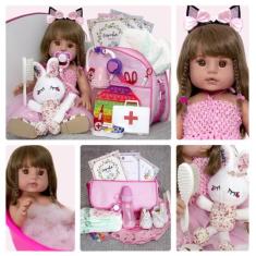Boneca Infantil Princesa Bailarina 20 Itens Pode dar Banho - Cegonha R