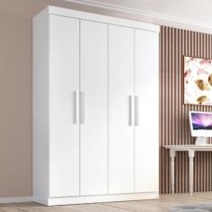 Guarda Roupa Solteiro Lisboa 4 Portas 2 Gav - Quarta Divisão Móveis, B