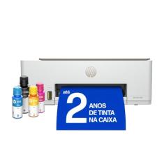 Impressora Multifuncional HP Smart Tank 583 Tanque de Tinta Colorida Wi-Fi com autorreparo, USB - Impressora, Copiadora e Scanner Cor: ‎Branco (4A8D8A)