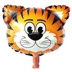 Balão Metalizado Cabeça de Tigre - 17 Polegadas